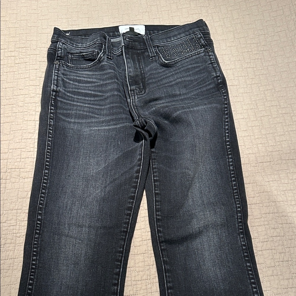 Current/Elliott Dark Gray Skinny Jeans